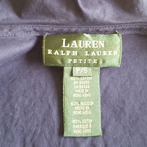 EUC Ralph Lauren petite button down blouse - Picture 6 of 7